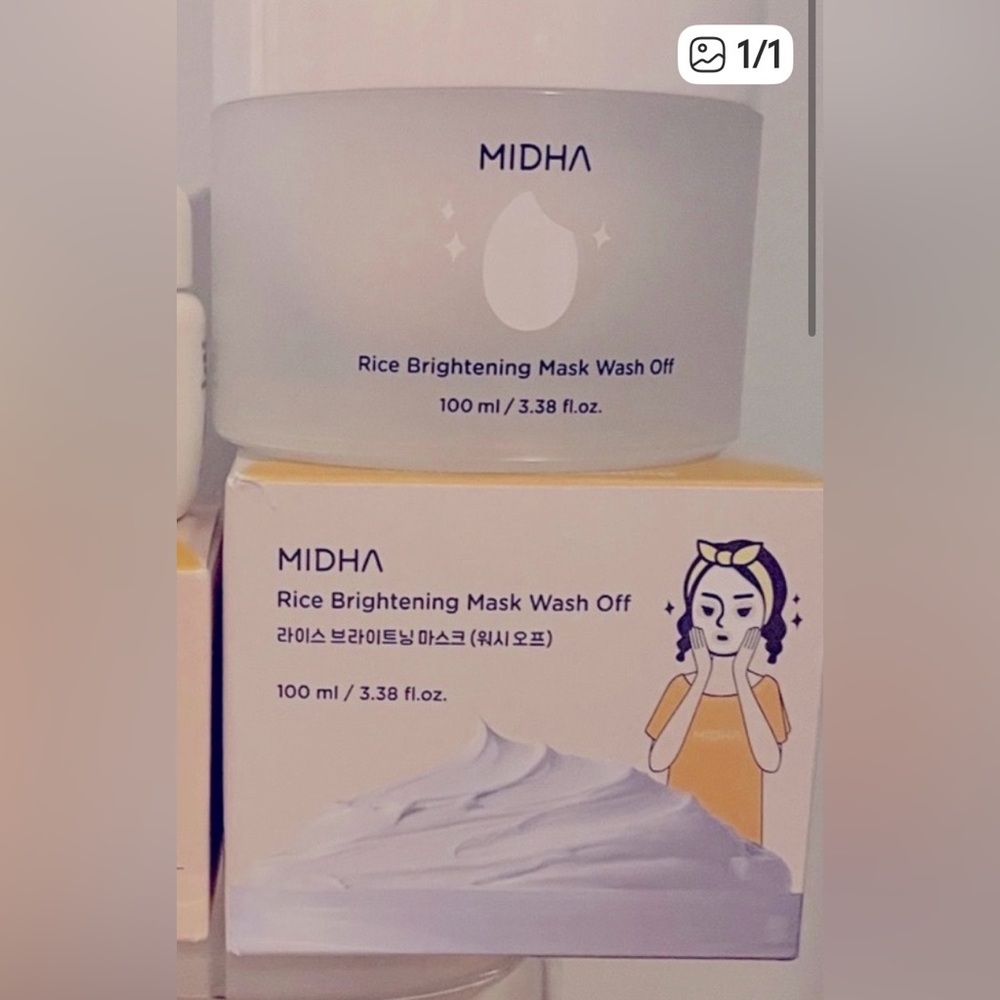 MIDHA Rice Brightening Mask Wash Off